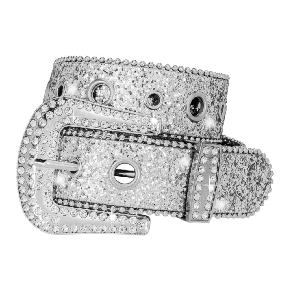 4782 Rhinestone Belt For Women Men, Western Cowgirl Cowboy Bling Studded - Picture 5 of 9